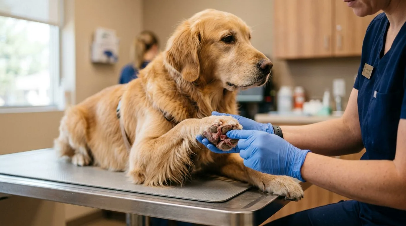 Coussinets abîmés du chien : soins et reprise des sorties