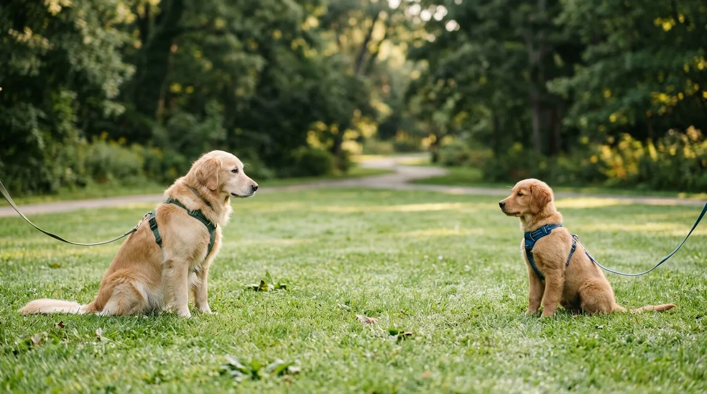 Socialiser son chiot avec d'autres chiens sans le brusquer