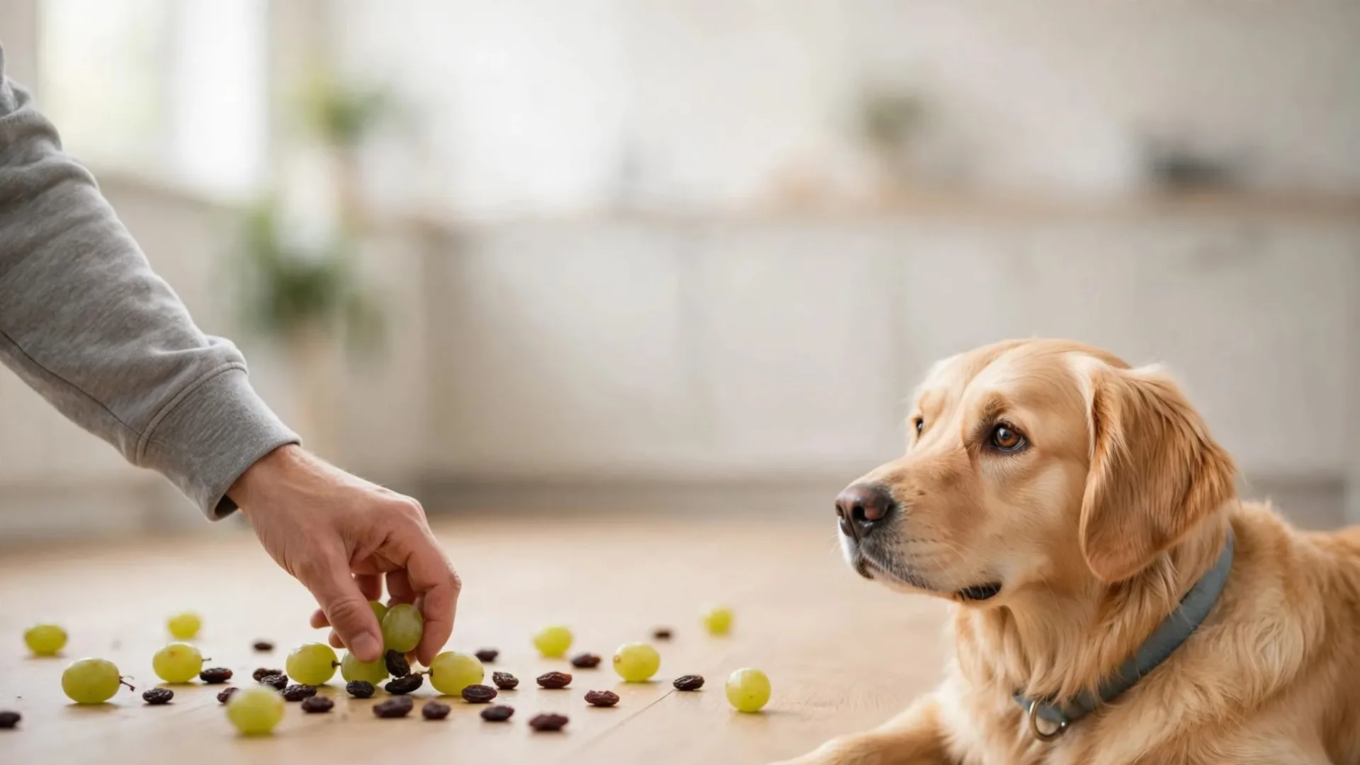 Intoxication raisins chien : les gestes urgents