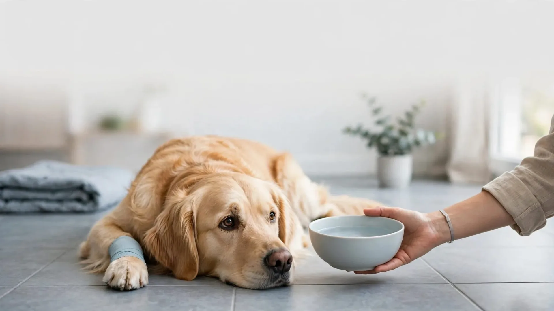 Déshydratation chien : signes et gestes d’urgence